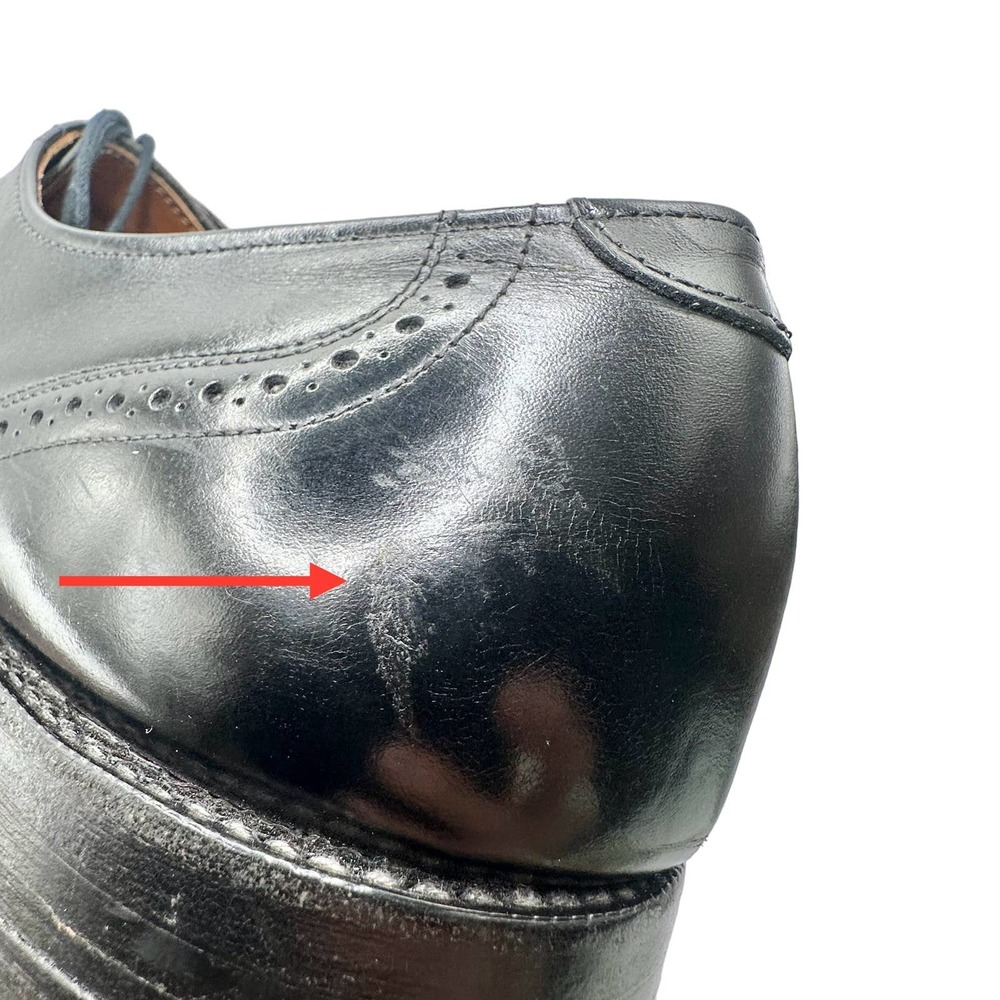 Allen Edmonds | Chester Black Leather Wingtip Oxford Dress Shoes | Size 14 AA - Picture 10 of 12